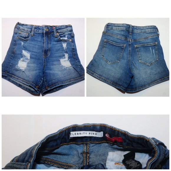 Womens/Jr Girls Denim & Cotton Short Lot of 5 Size 0/3 Garage Vanilla Star Shein - Picture 7 of 10